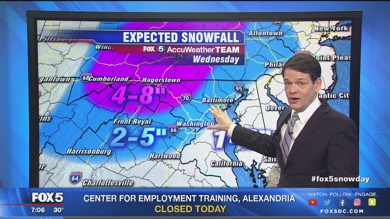 Heavy snow falling in DC region | FOX 5 DC