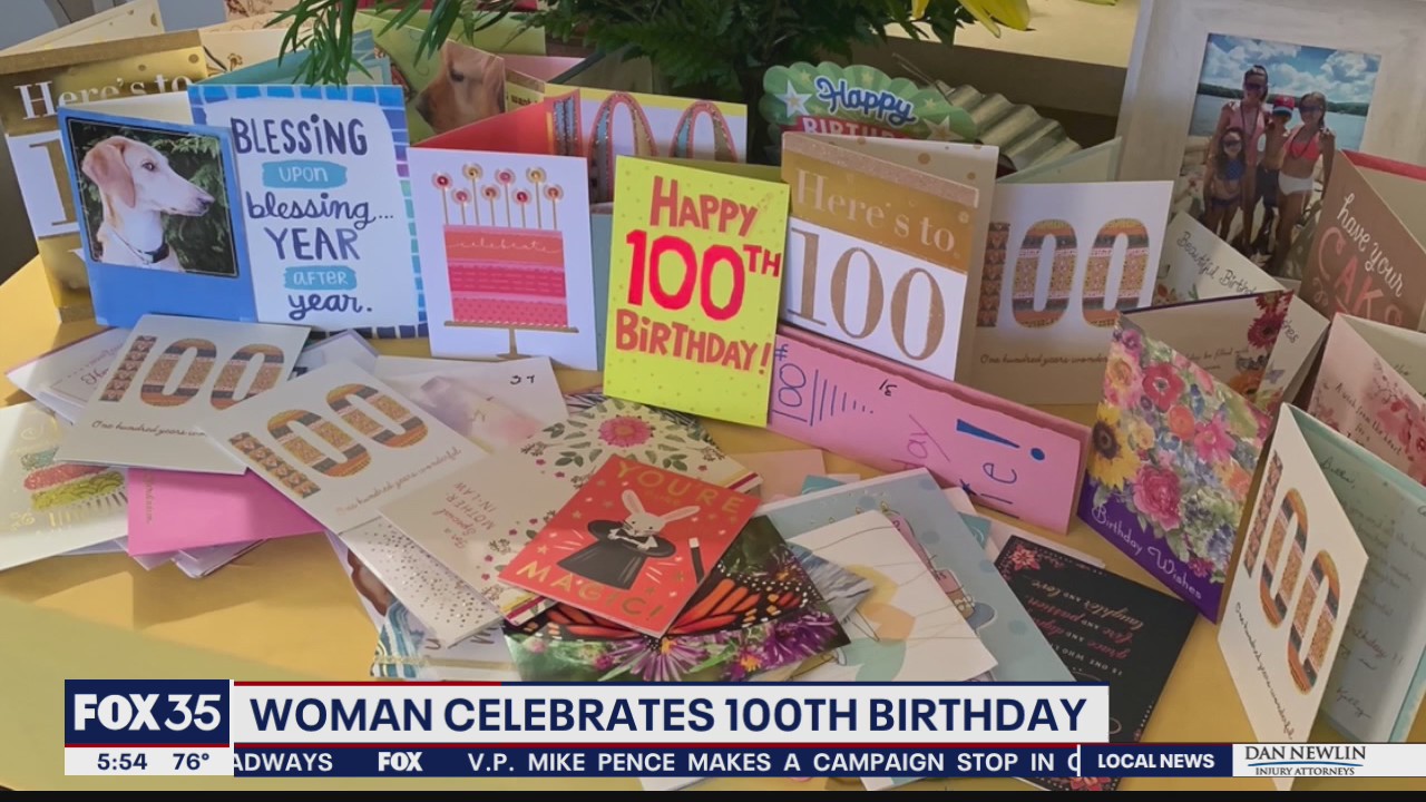 Woman celebrates 100th birthday