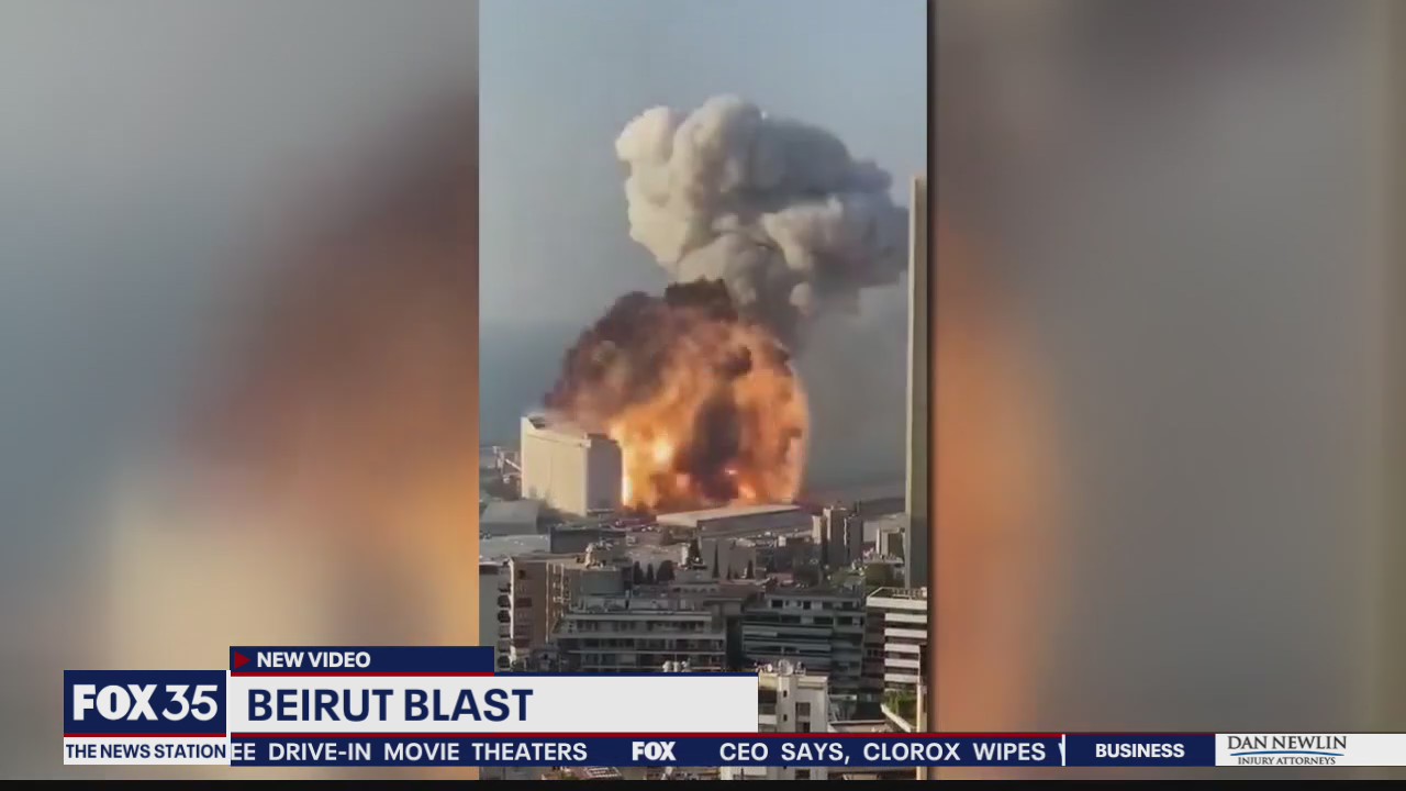 New video of massive explosion in Beruit