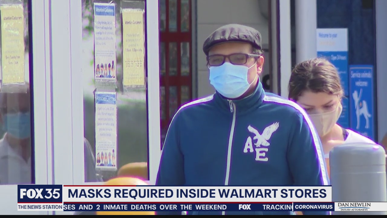 Masks required at Walmart