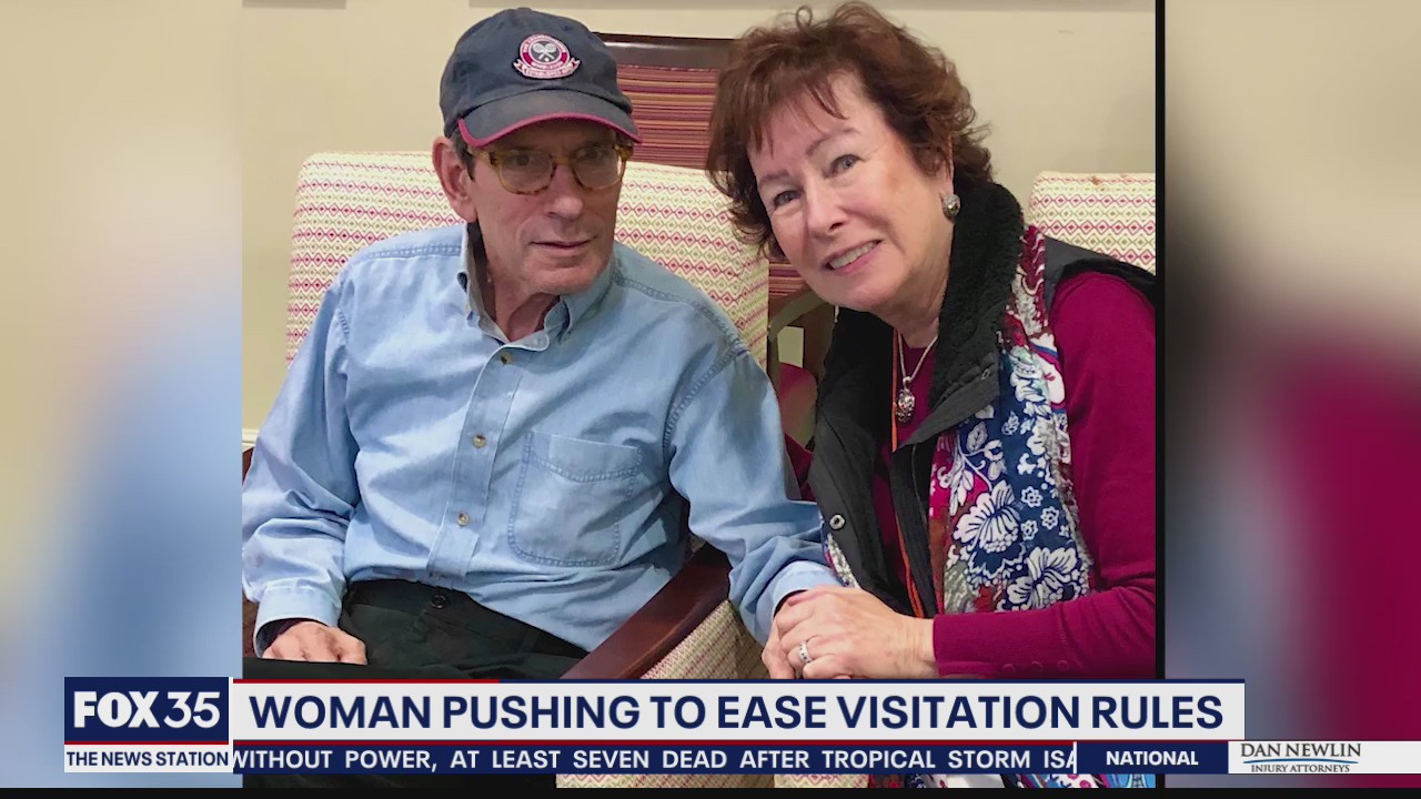 Woman pushing to ease visitation rules at care facilities