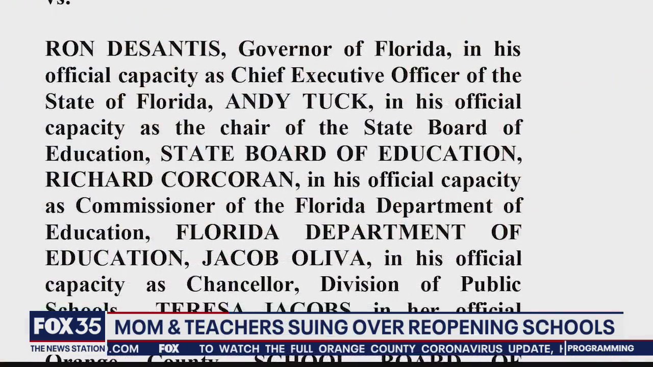 Mother, teachers suing over reopening schools