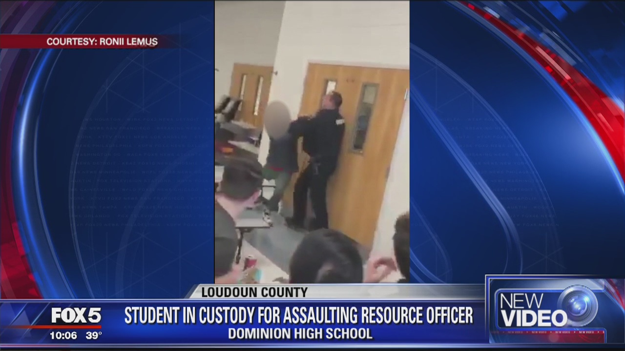 Student in custody for assaulting Loudoun County School Resource Officer