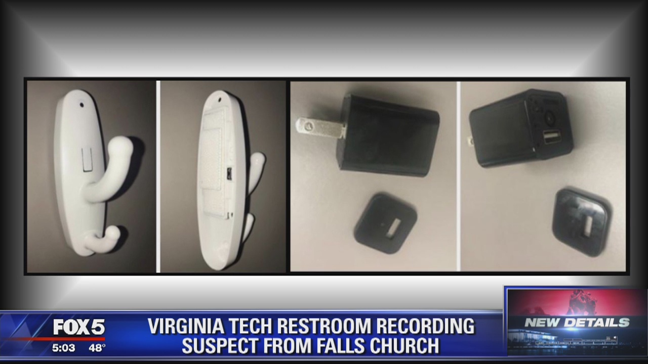 Virginia Tech restroom recording suspect from Falls Church