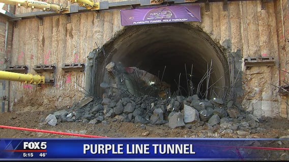 Purple Line reaches milestone with semi-completion of tunnel