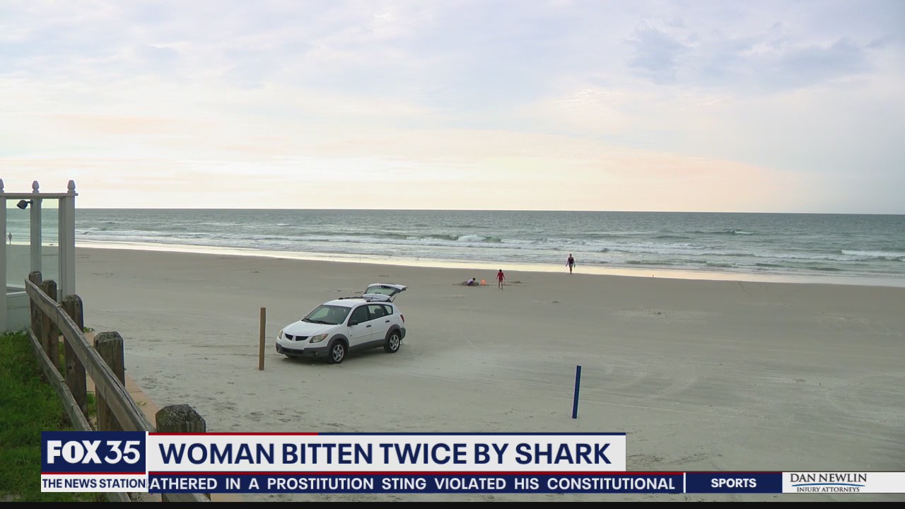 Woman bitten twice by shark