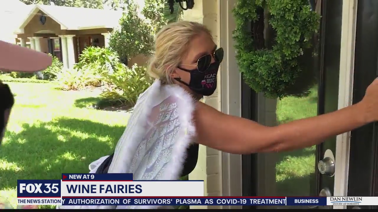 Wine fairies deliver treats and whimsy to neighbors