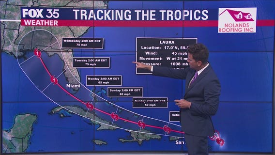 Tropical Storm Laura forms in the Atlantic