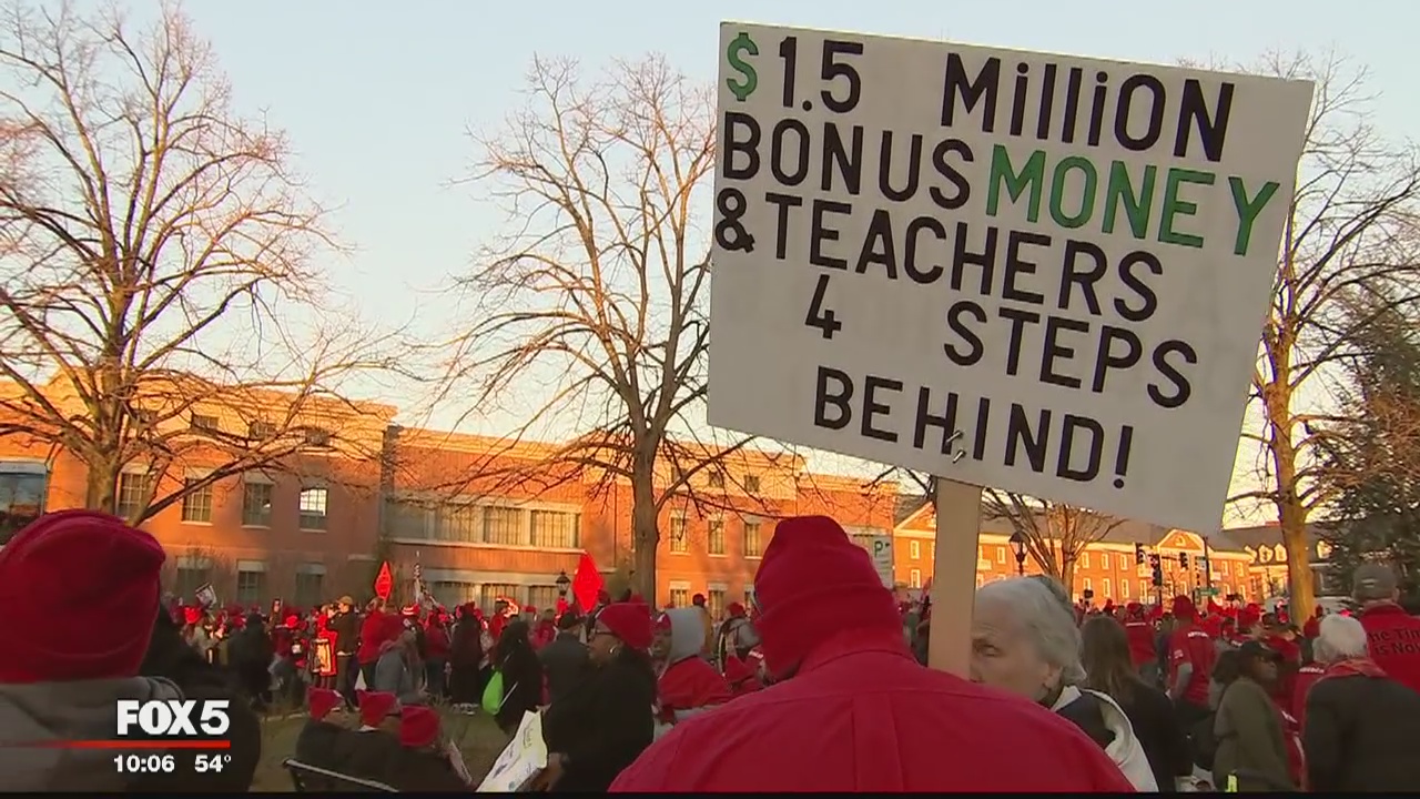Thousands of teachers gather for Annapolis rally