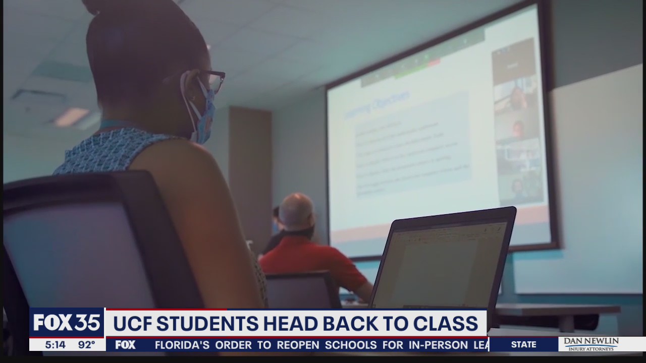 UCF students head back to class