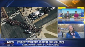Students staging?walkout to protest gun violence