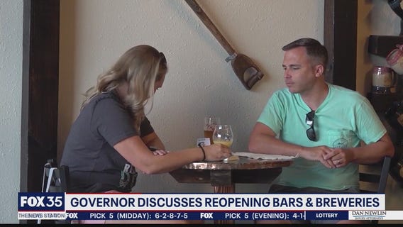 Governor discusses reopening bars, breweries