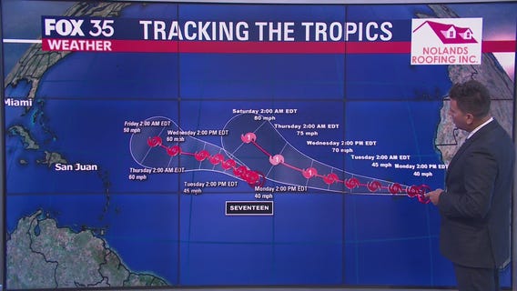 Two Depressions moving west in the Atlantic and are likely to become tropical storms