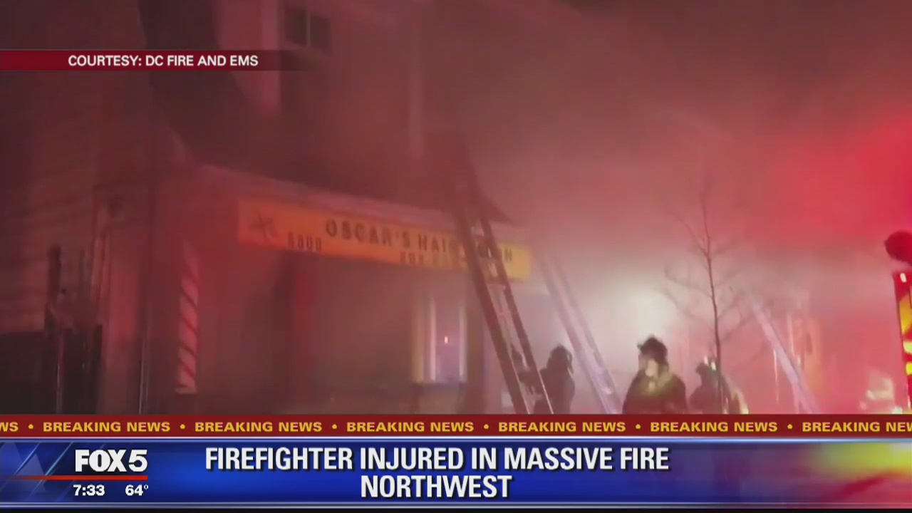 1 firefighter injured during fire in Northwest DC | FOX 5 DC