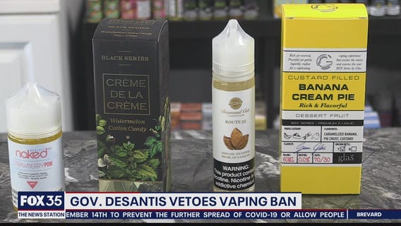 DeSantis vetoes vaping ban