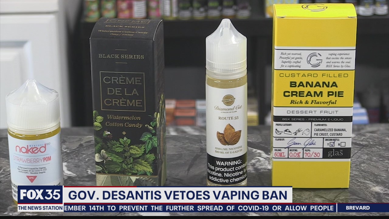 DeSantis vetoes vaping ban