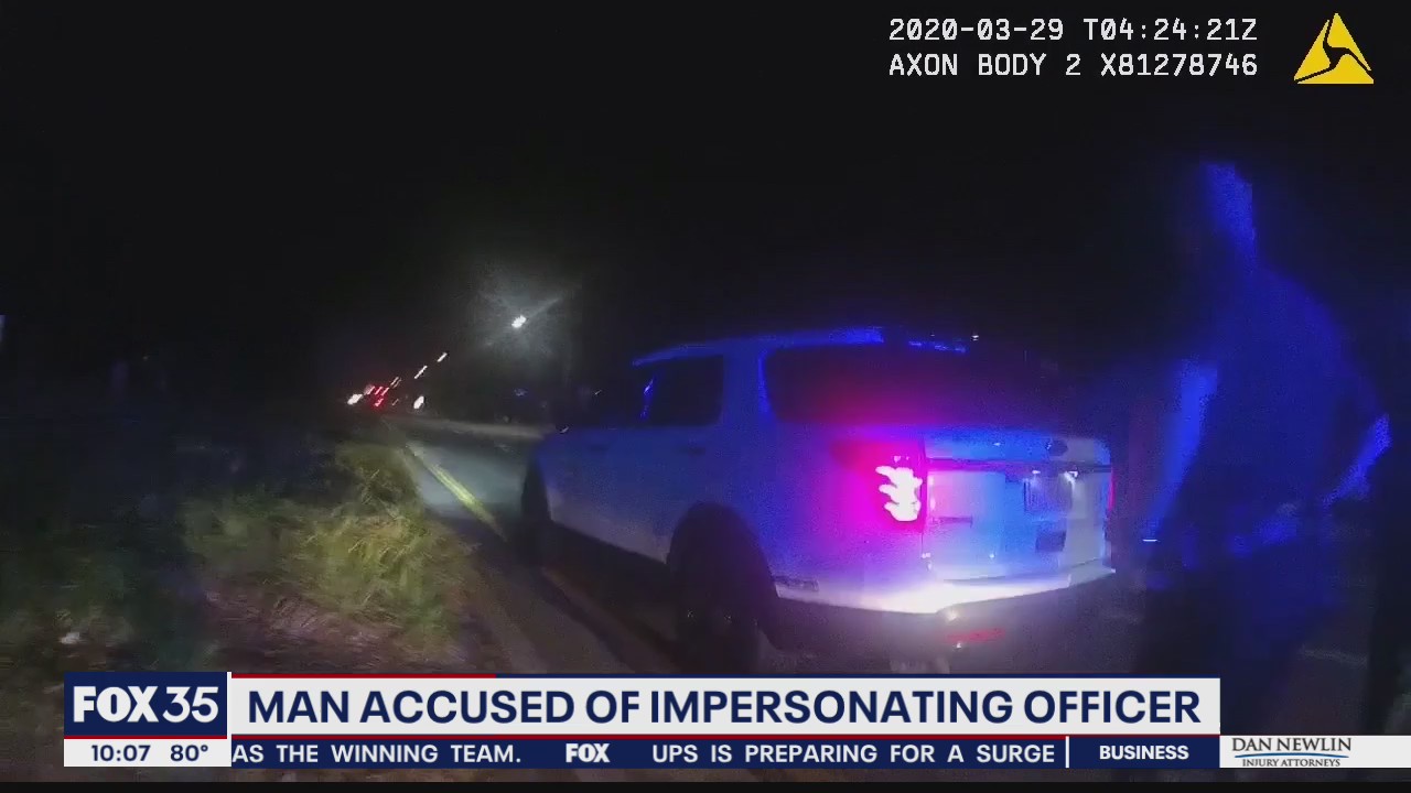 Man accused of impersonating officer