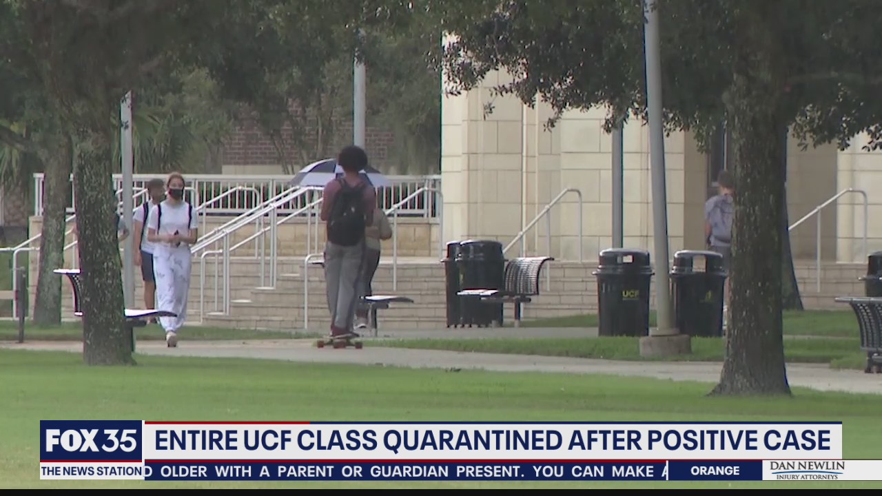 Entire UCF class quarantined after COVID-19 positive case