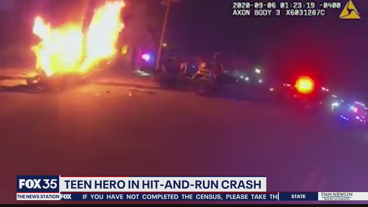 Teen hero in hit-and-run crash