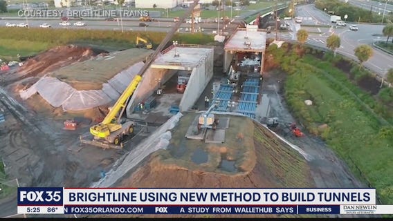 Brigthline using new method to build tunnels for trains