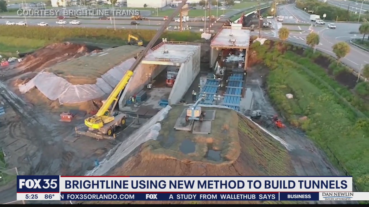 Brigthline using new method to build tunnels for trains