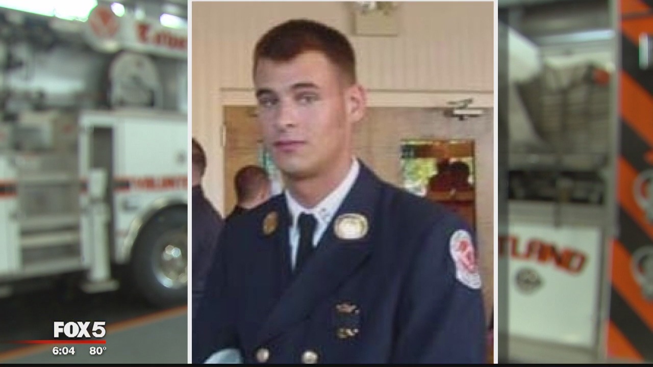 Firefighters remember Marine killed in Afghanistan