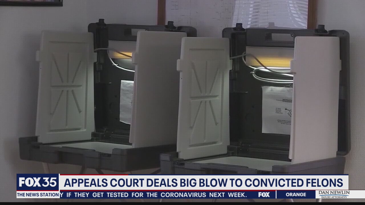 Appeals court deals blow to voting rights for felons