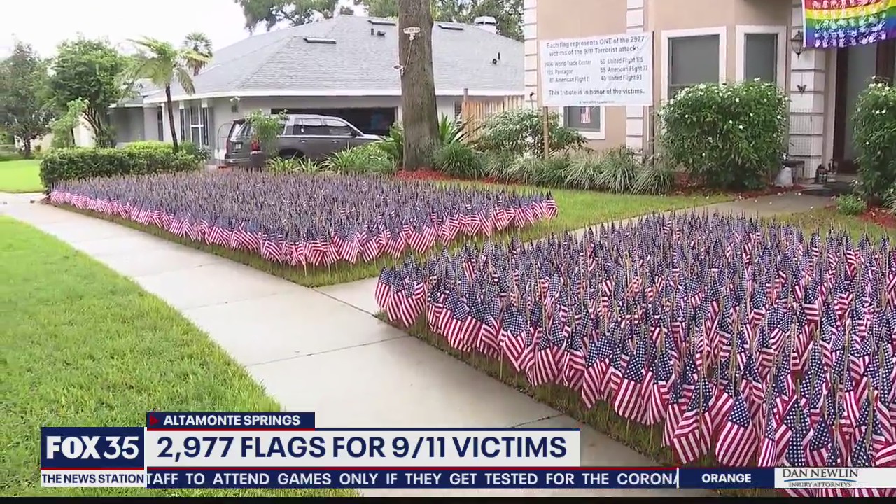 Altamonte Springs home displays thousands of flags for 9/11 victims