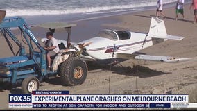 Experimental plane crashes on Melbourne Beach