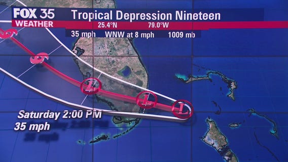 New tropical depression forms near Florida