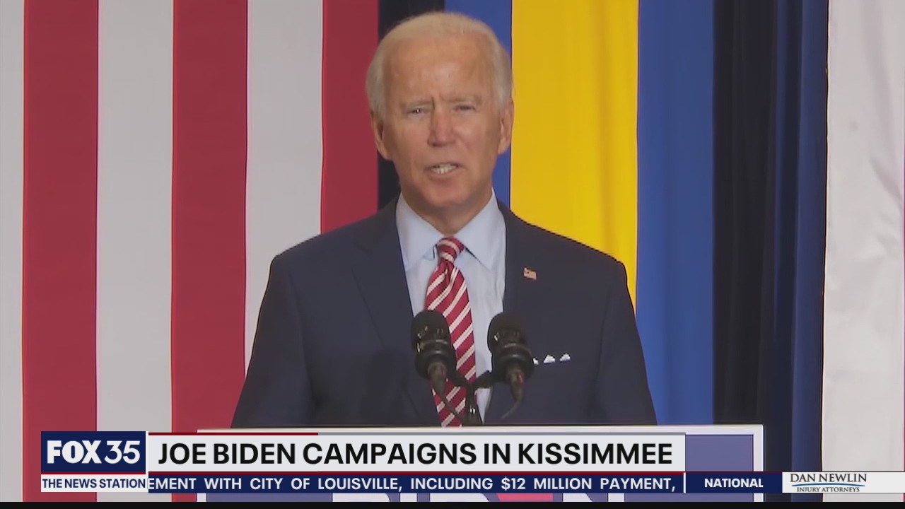 Joe Biden campaigns in Kissimmee