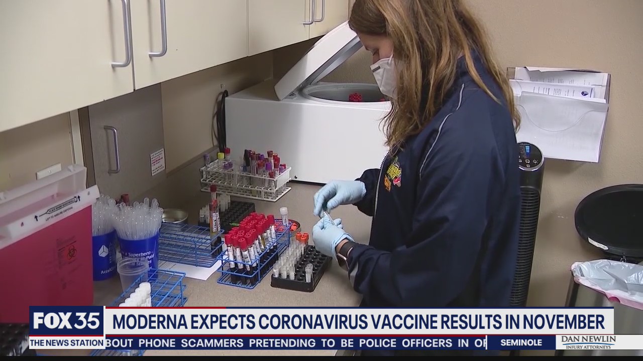 Moderna expects coronavirus vaccine results in November
