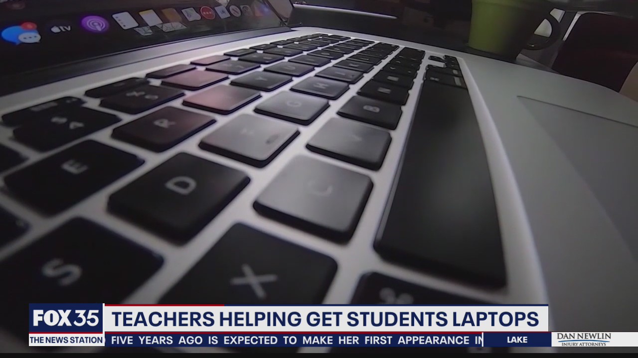 Teachers helping get students laptops