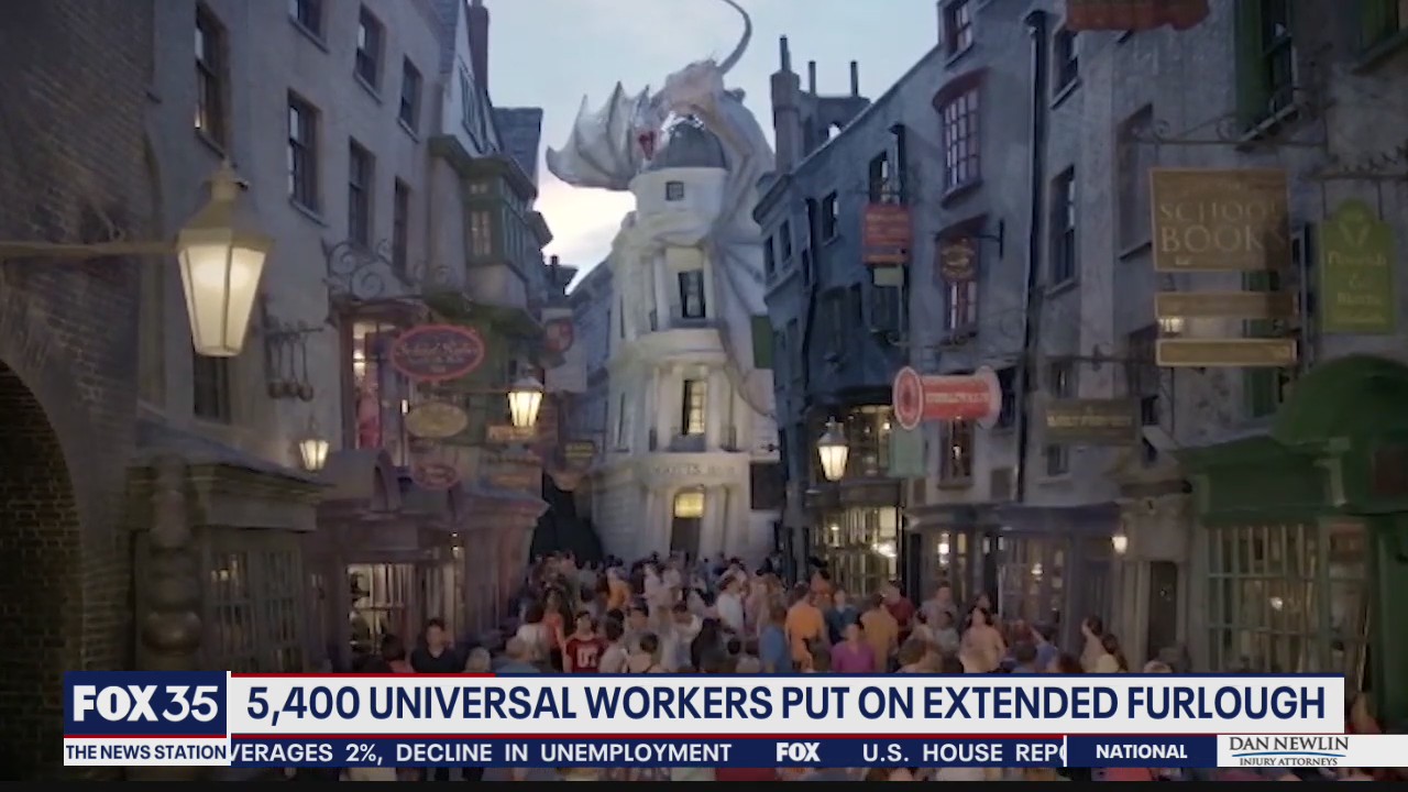 5,400 Universal workers put on extended furlough