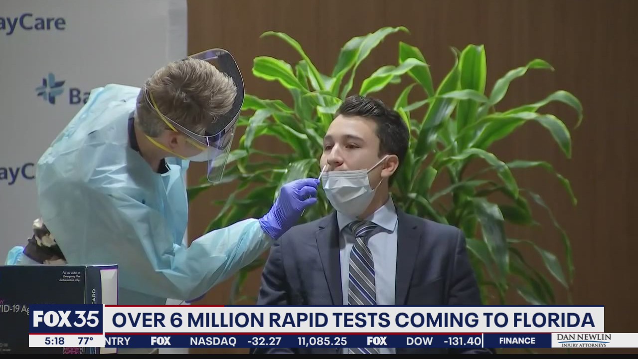 Over 6 million rapid COVID-19 tests coming to Florida