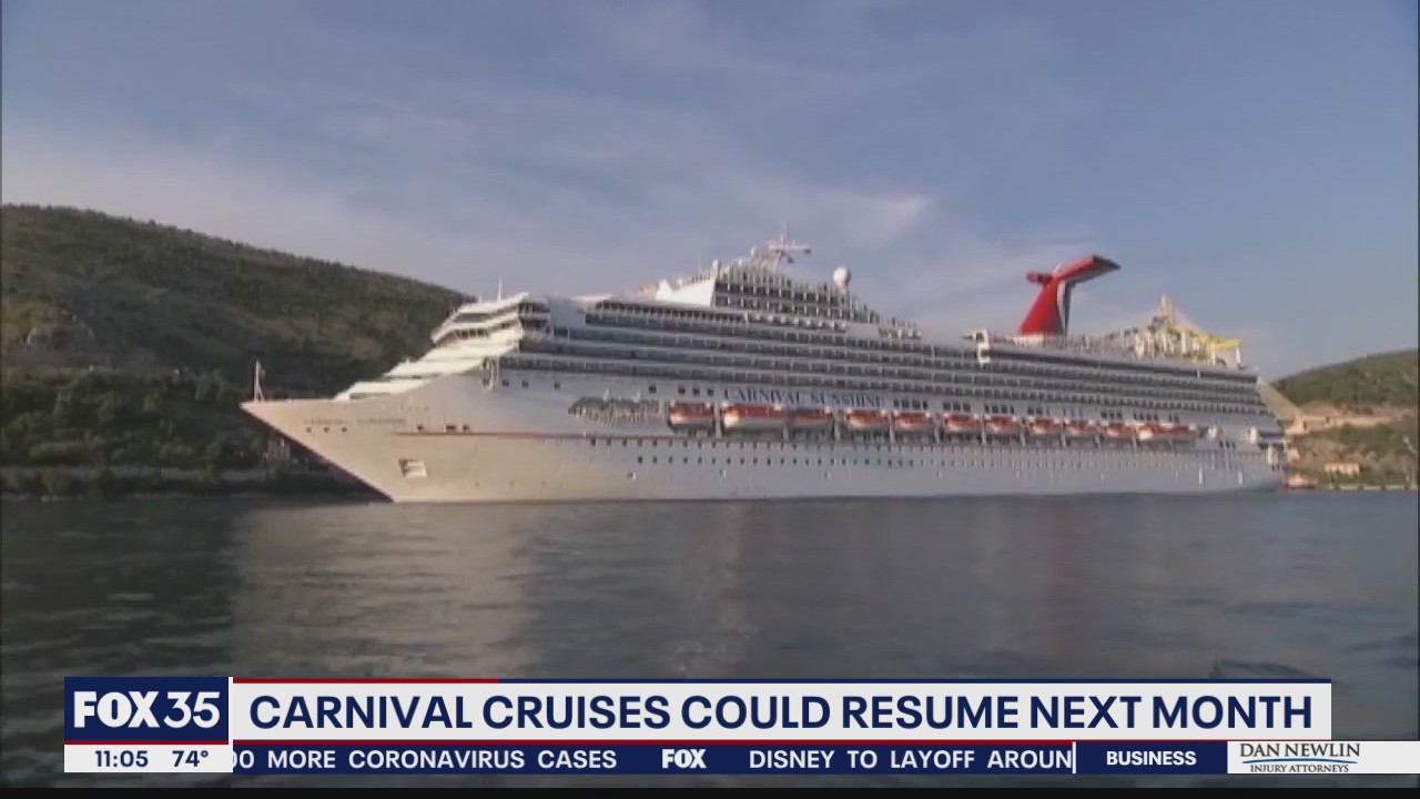 Carnival cruises could begin in matter of weeks