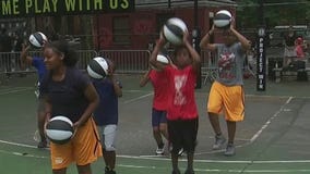 Brooklyn Nets give away basketballs