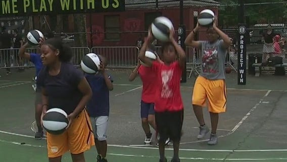 Brooklyn Nets give away basketballs