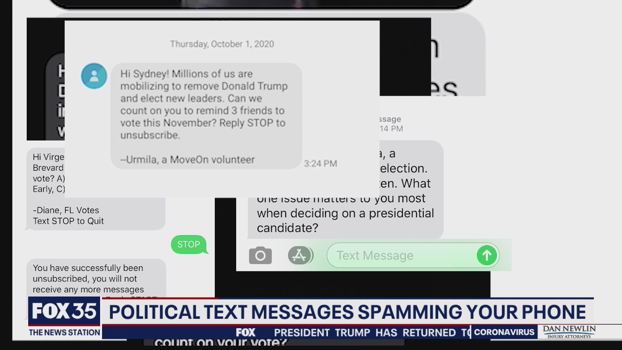 Political text messages spamming your phone