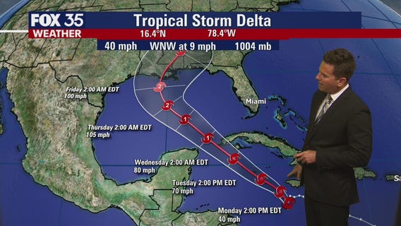 Tropical Storm Delta forms, expected to become hurricane