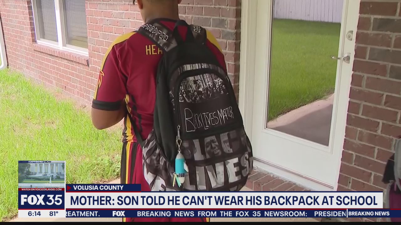 Mom says son confronted by teacher over BLM backpack