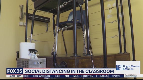 Social distancing in the classroom