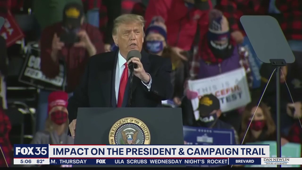 COVID-19 diagnosis impact on president and campaign