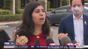 Supporters of Joe Biden hold rally in Orlando