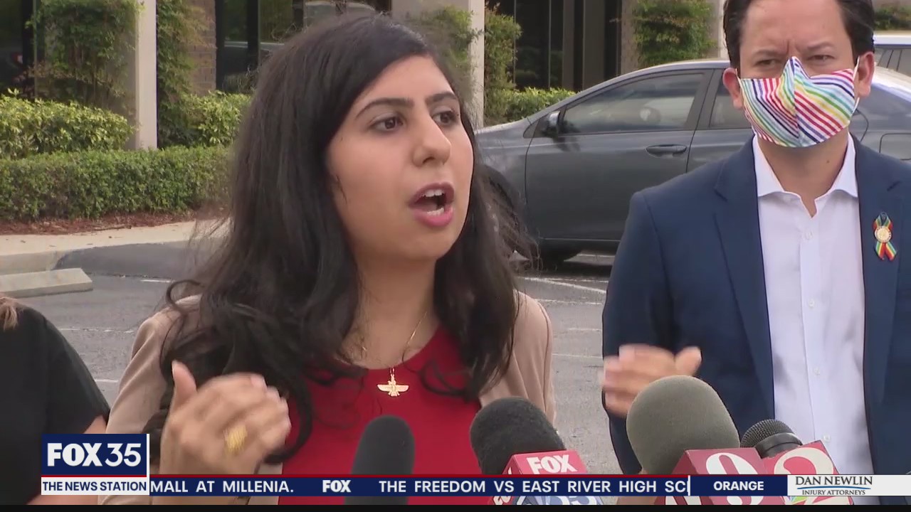 Supporters of Joe Biden hold rally in Orlando