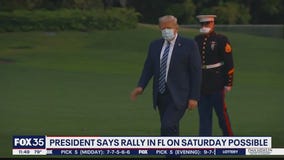 President Trump says he might hold weekend rallies in Florida, Pennsylvania