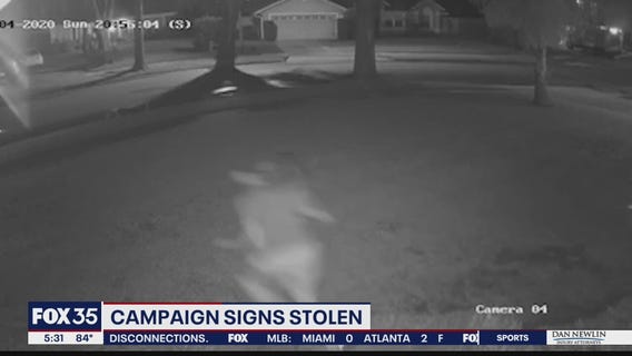 Campaign signs stolen in Lake Mary neighborhood