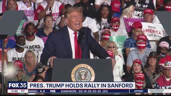President Trump thrills crowds in Sanford