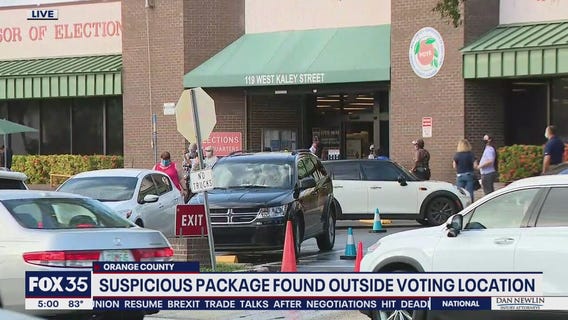 Suspicious package found outside voting location