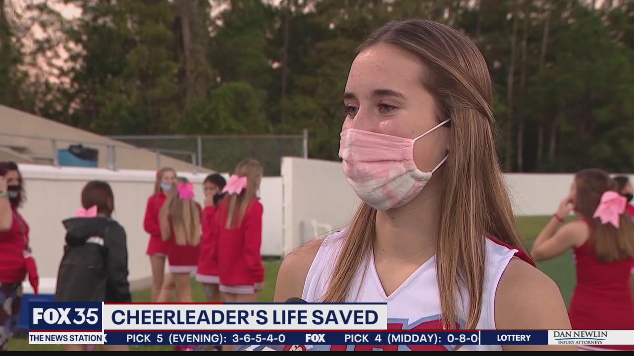 After cardiac arrest, Daytona Beach cheerleader returns to field